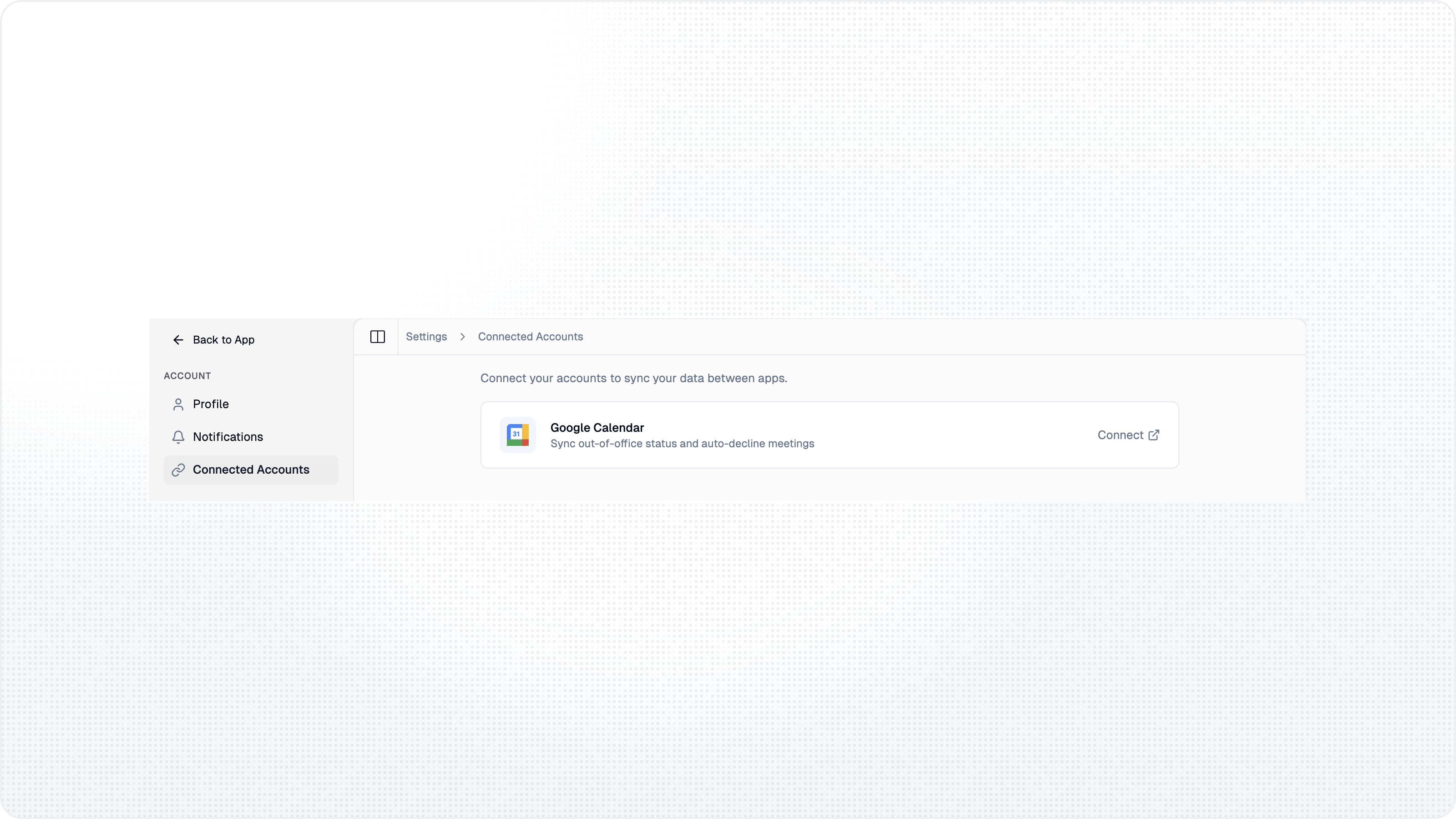 Google Calendar sync